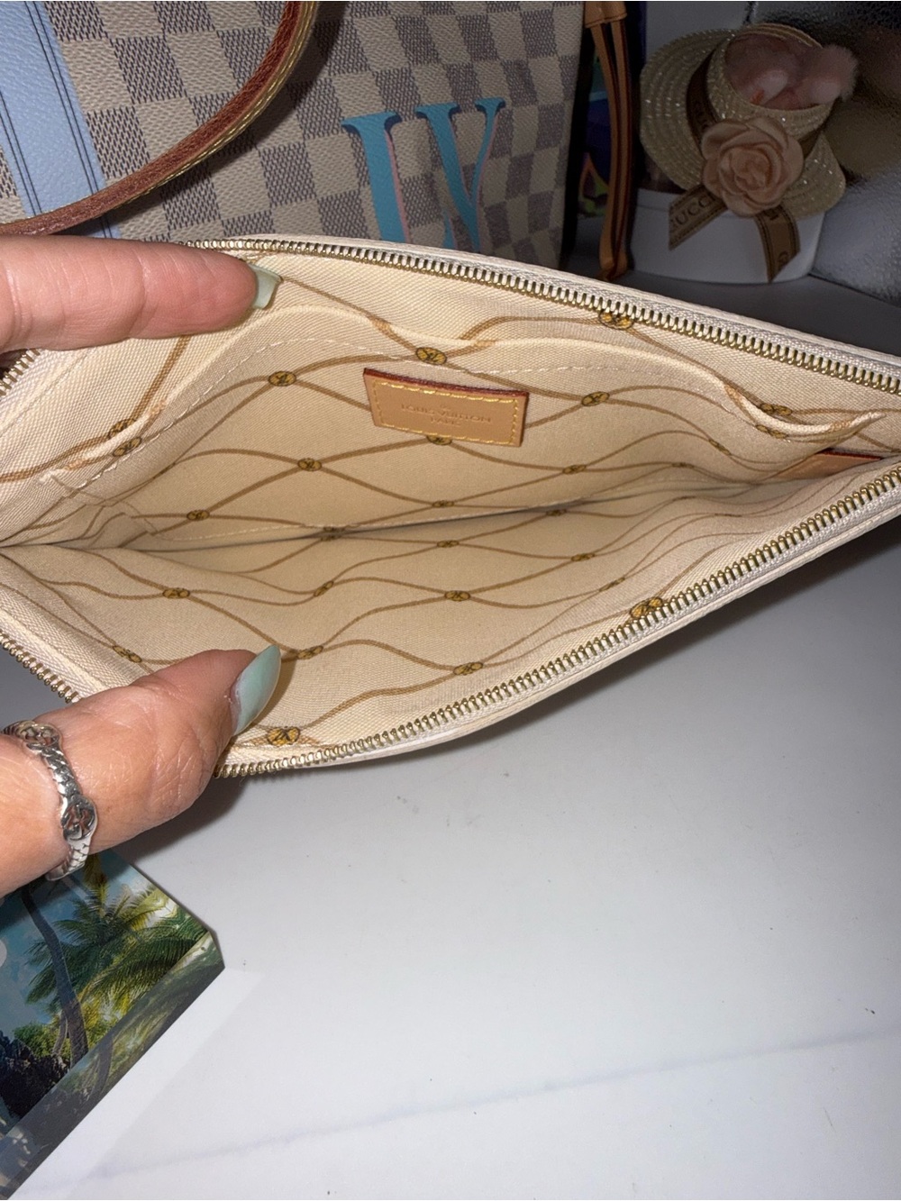 Louis Vuitton limited edition neverfull w pouch - Picture 10 of 12